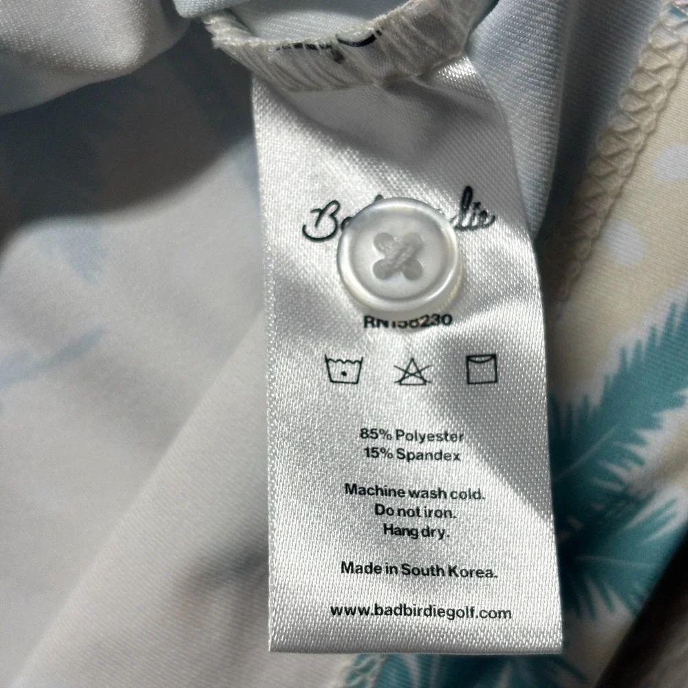 NEW Bad Birdie Core Polo‎ Golf Shirt Mens S Chasin' Shade Performance Tropical
